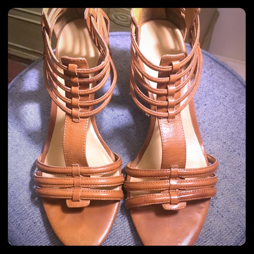 Nine West strapping leather heels
